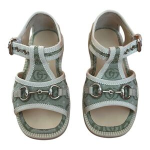 Gucci Horsebit canvas sandals